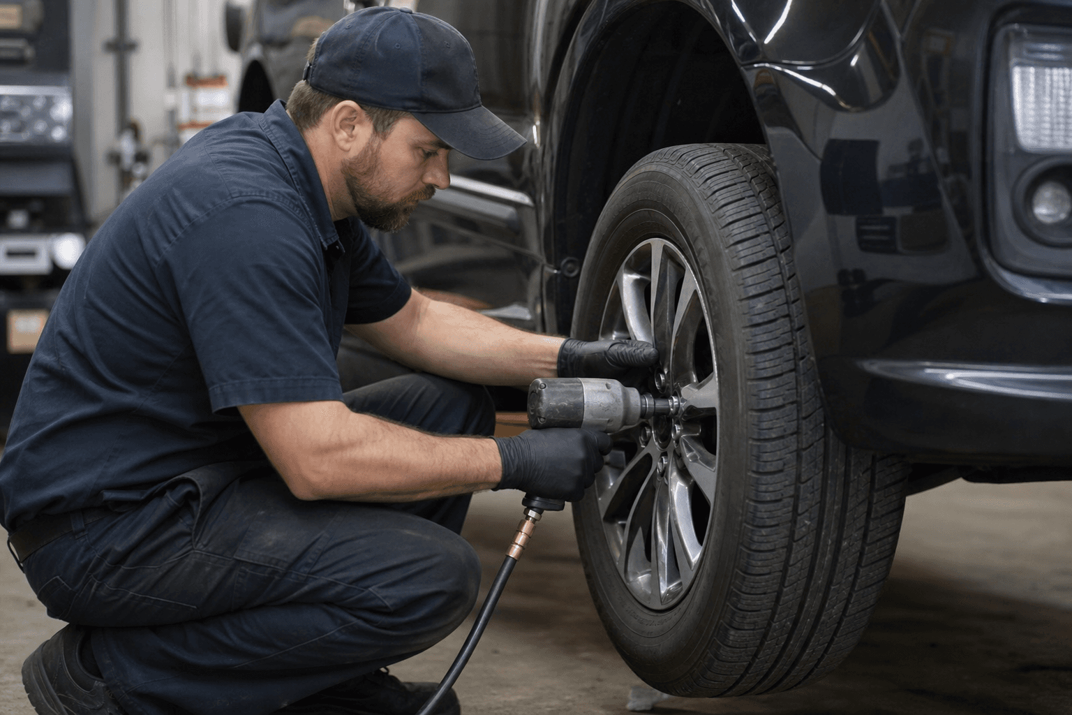 Supporting image 2 for Auto repair shops: Hands-on service or craft moment for Auto repair shops—authentic, not a generic stock office