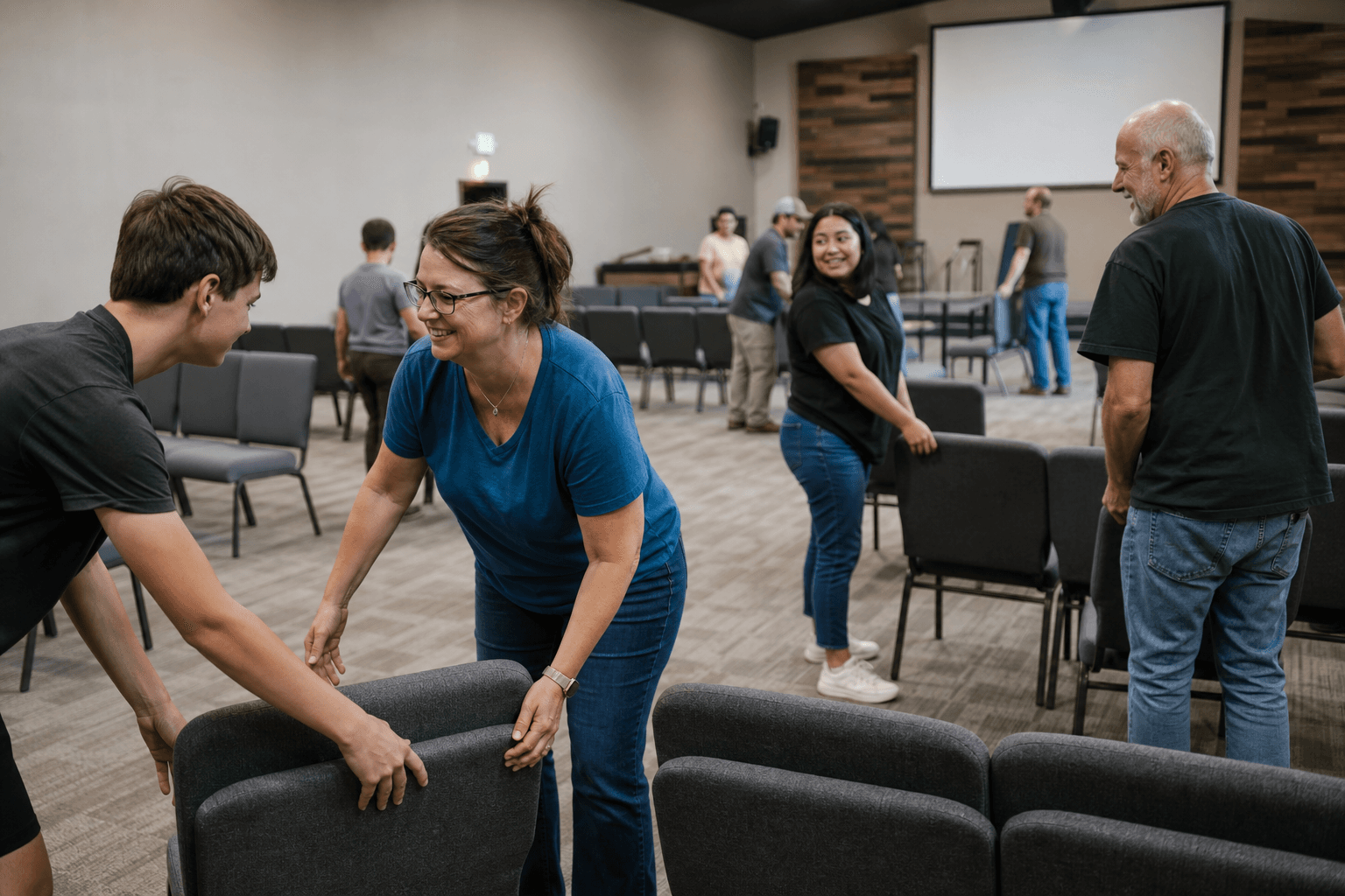Supporting image 2 for Churches: Hands-on service or craft moment for Churches—authentic, not a generic stock office