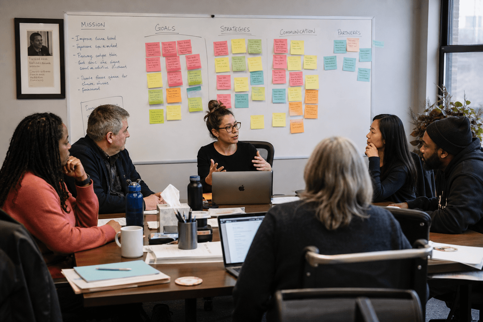Supporting image 1 for Community nonprofits: Planning and workspace for Community nonprofits—maps, schedules, or prep surfaces relevant to their trade
