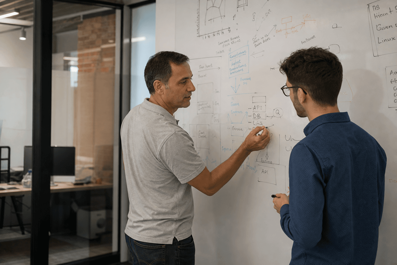 Supporting image 2 for Coworking spaces: Hands-on service or craft moment for Coworking spaces—authentic, not a generic stock office