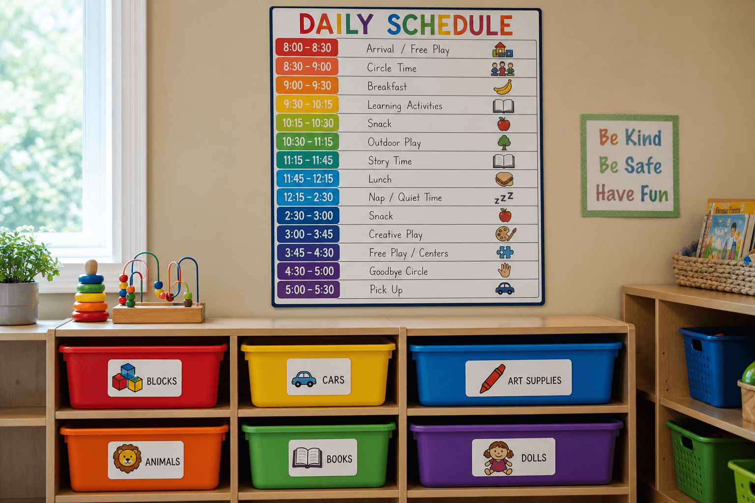 Supporting image 1 for Daycares: Planning and workspace for Daycares—maps, schedules, or prep surfaces relevant to their trade