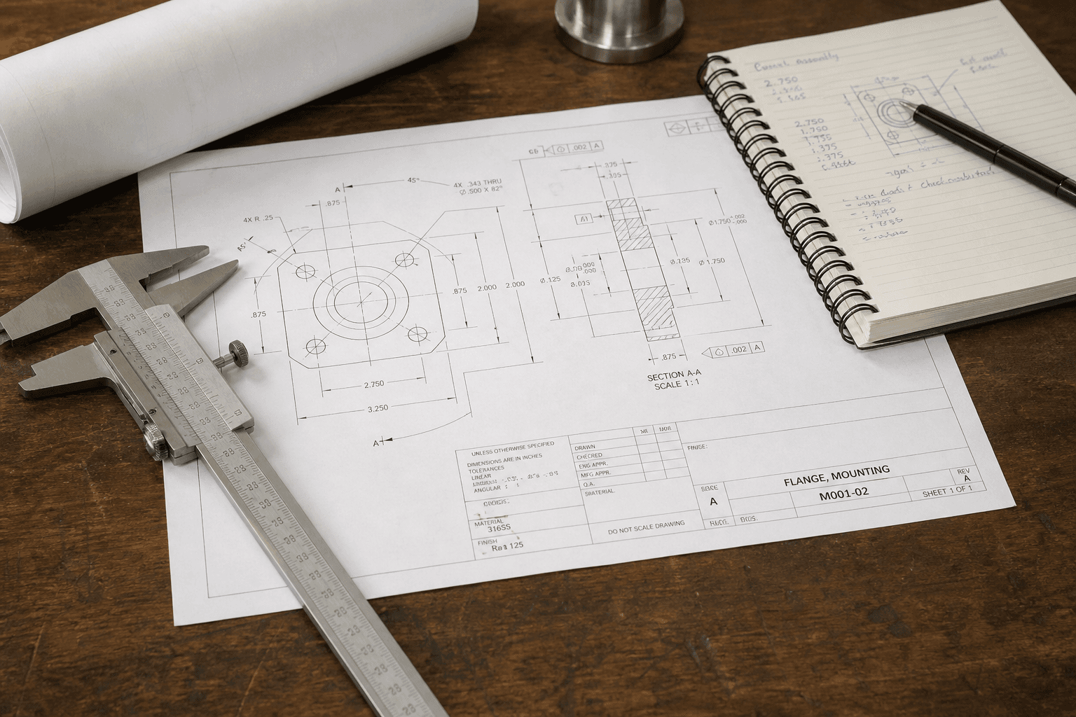 Supporting image 1 for Engineers: Planning and workspace for Engineers—maps, schedules, or prep surfaces relevant to their trade