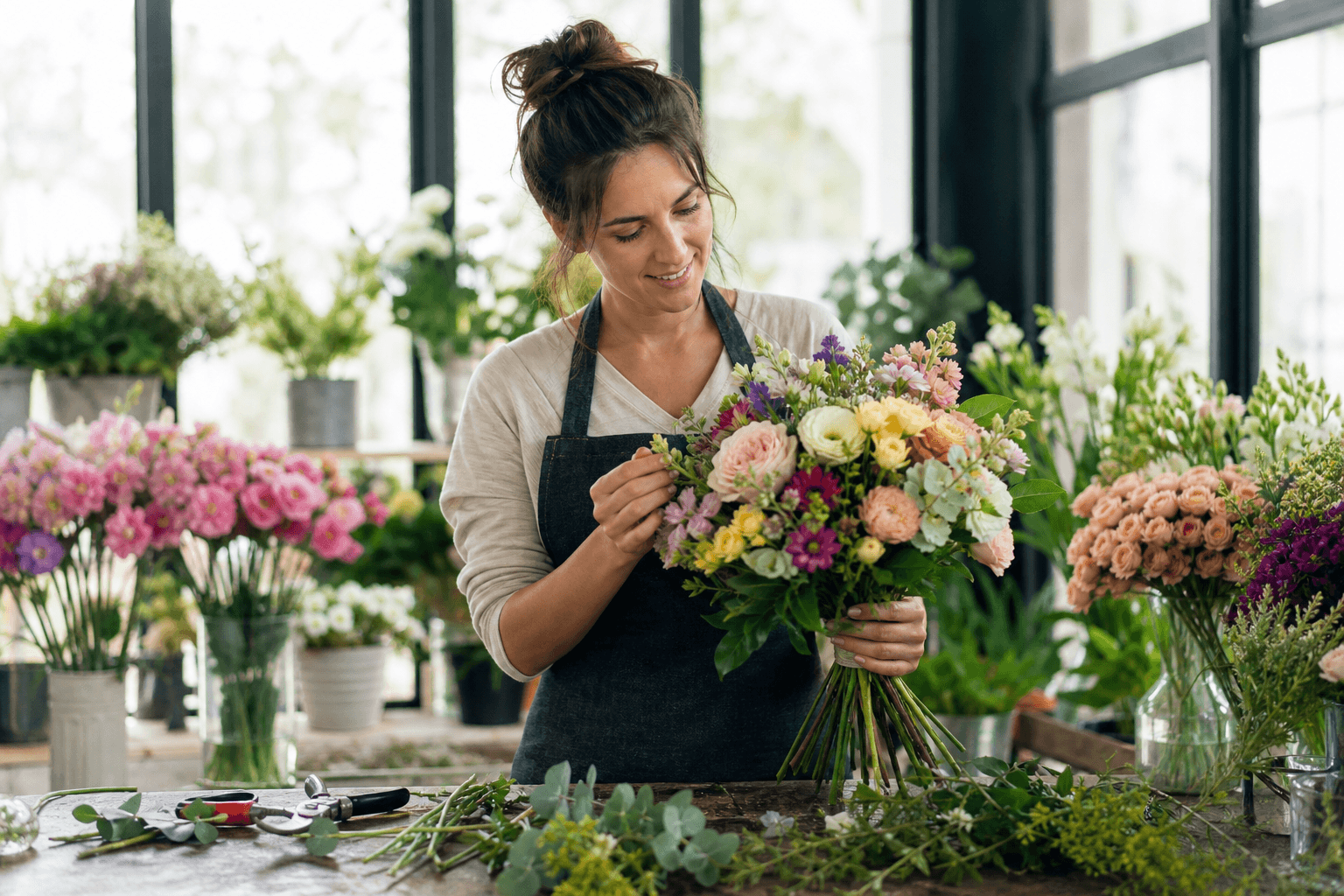 Hero photo for Florists: real-world context for a portfolio or booking website