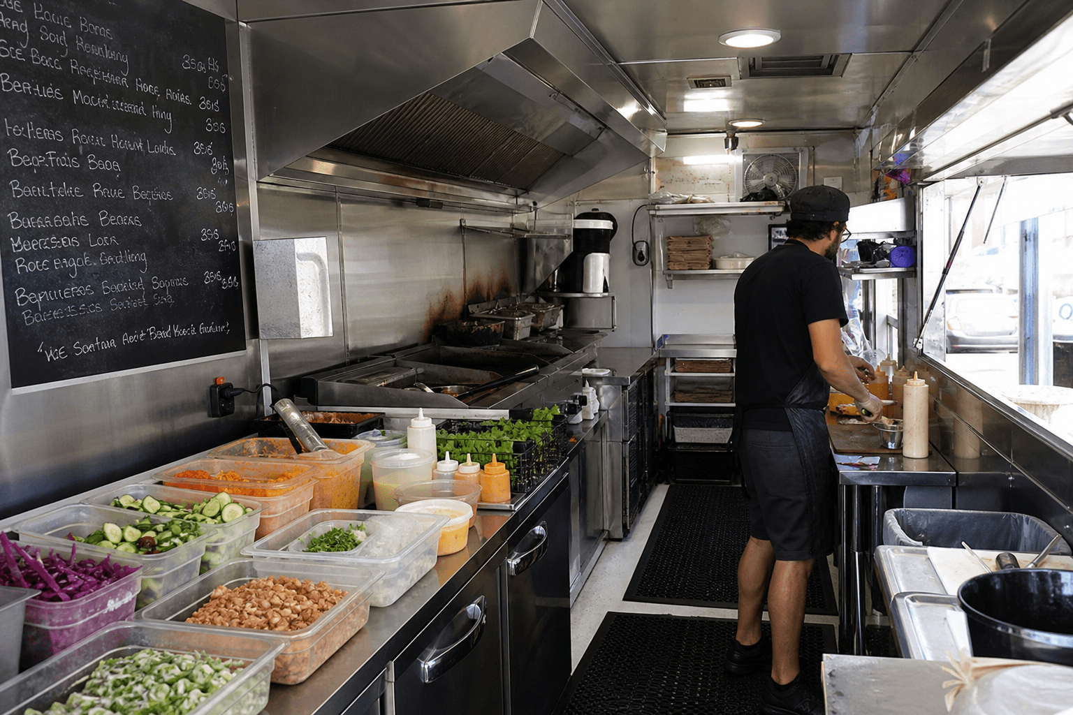 Supporting image 1 for Food trucks: Planning and workspace for Food trucks—maps, schedules, or prep surfaces relevant to their trade