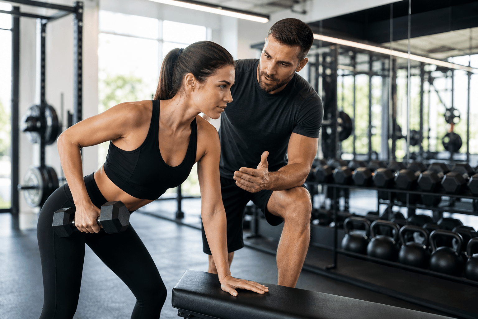 Hero photo for Gyms & trainers: real-world context for a portfolio or booking website