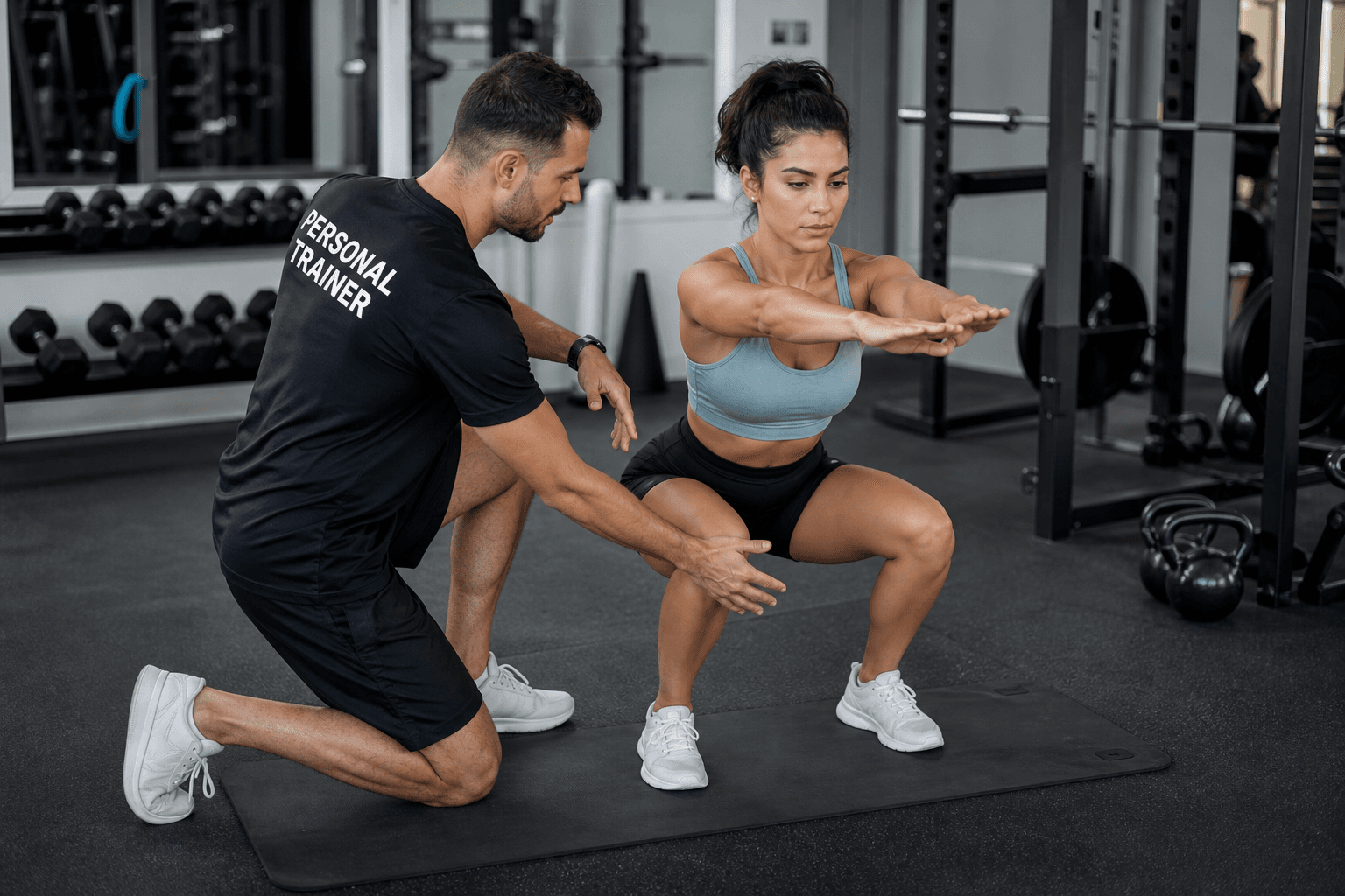 Supporting image 2 for Gyms & trainers: Hands-on service or craft moment for Gyms & trainers—authentic, not a generic stock office