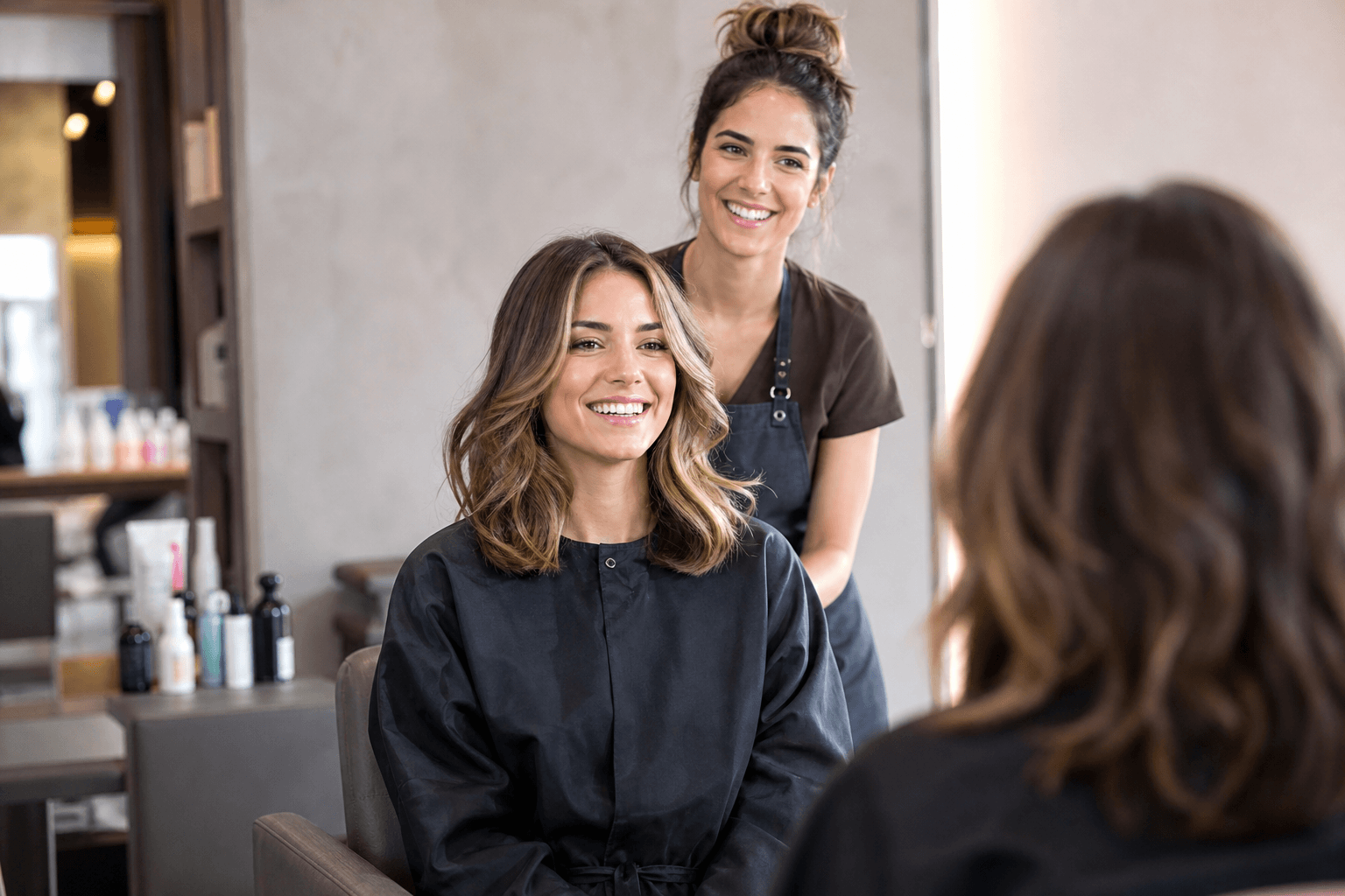 Supporting image 3 for Hair salons: Customer-facing outcome for Hair salons—finished work, happy clients, or storefront energy