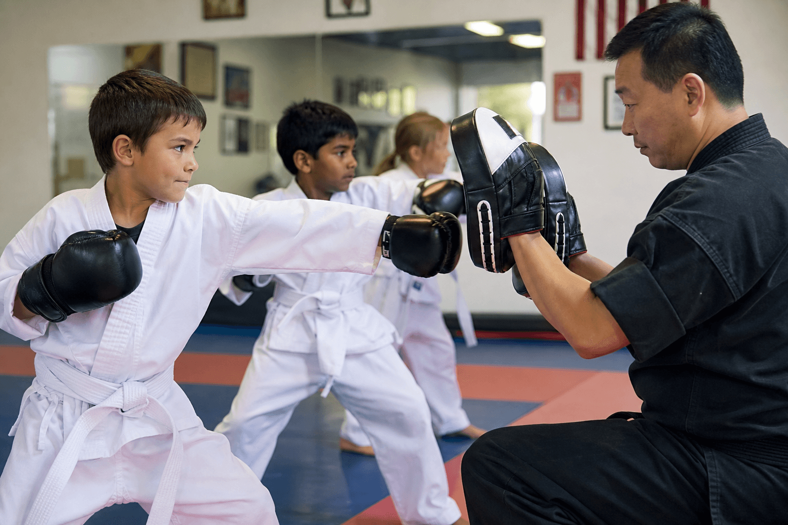 Supporting image 2 for Martial arts schools: Hands-on service or craft moment for Martial arts schools—authentic, not a generic stock office
