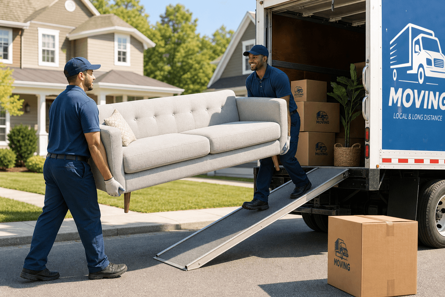Hero photo for Moving companies: real-world context for a portfolio or booking website
