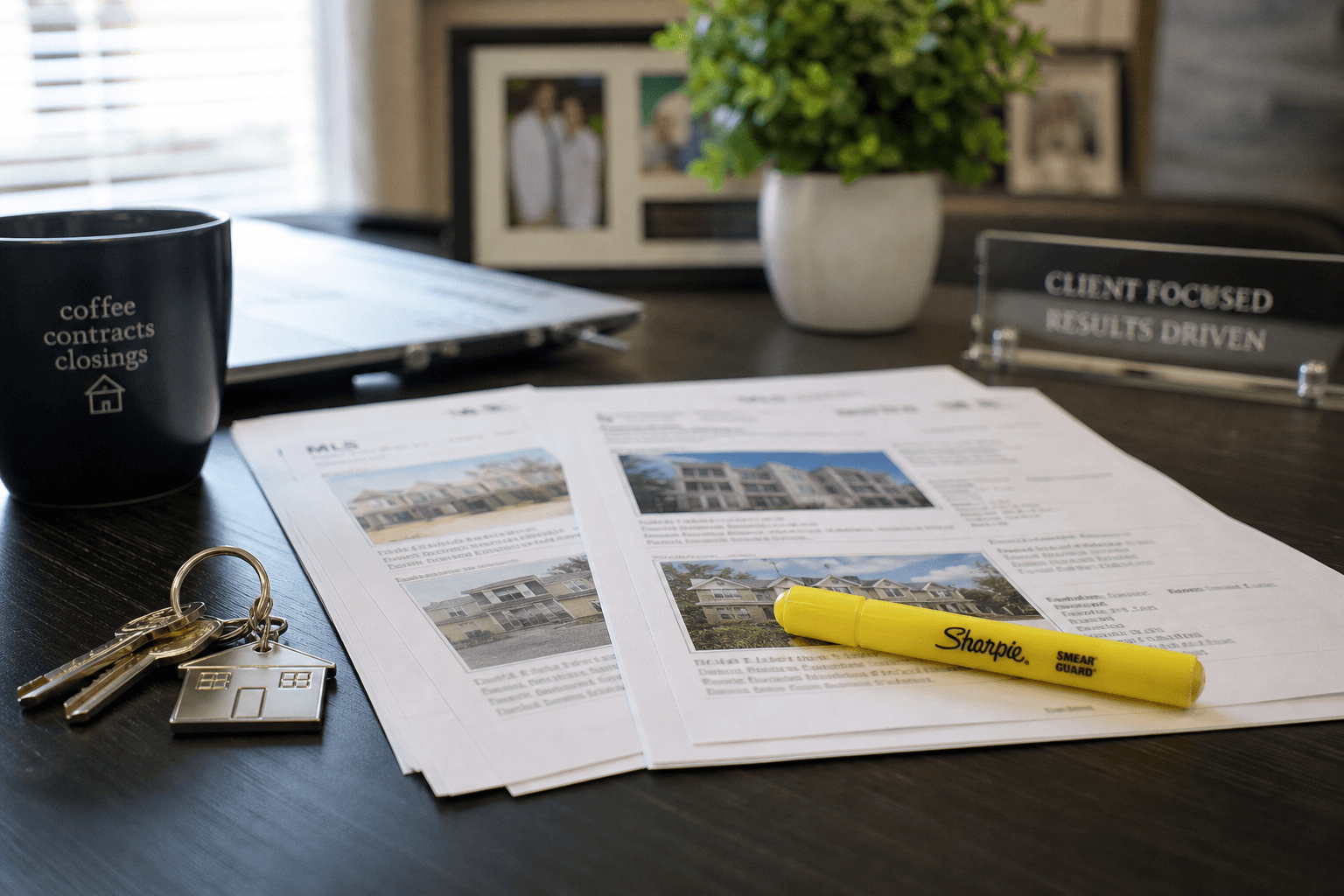 Supporting image 1 for Realtors: Planning and workspace for Realtors—maps, schedules, or prep surfaces relevant to their trade