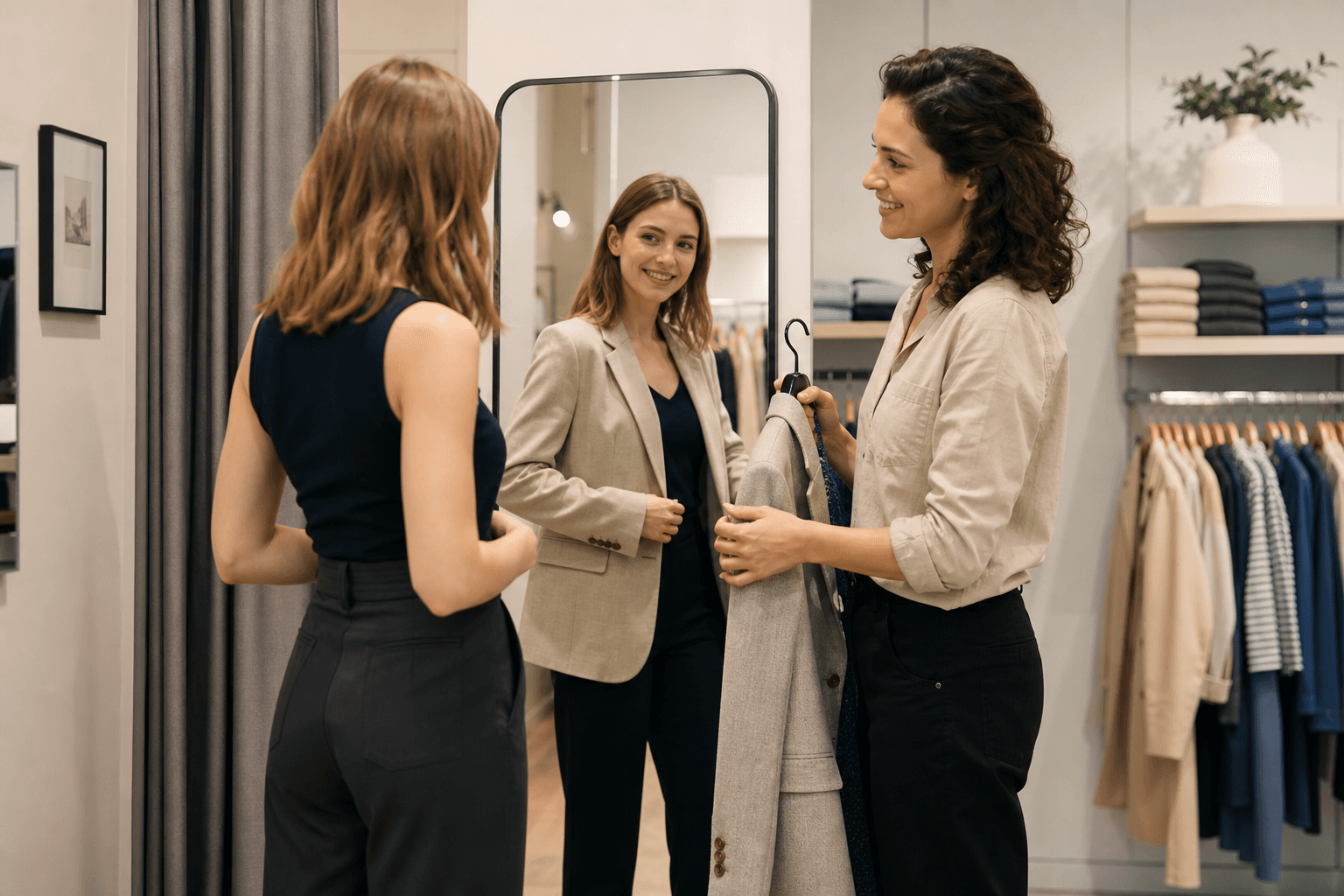 Supporting image 2 for Retail stores: Hands-on service or craft moment for Retail stores—authentic, not a generic stock office