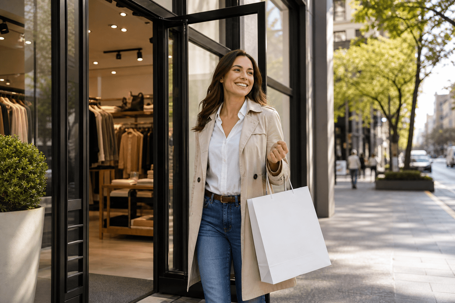 Supporting image 3 for Retail stores: Customer-facing outcome for Retail stores—finished work, happy clients, or storefront energy