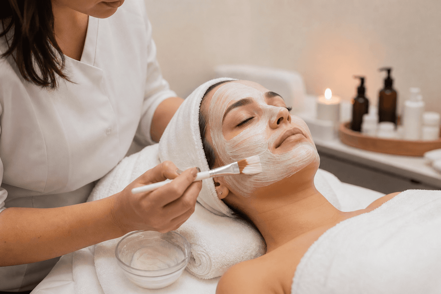 Supporting image 2 for Spas: Hands-on service or craft moment for Spas—authentic, not a generic stock office