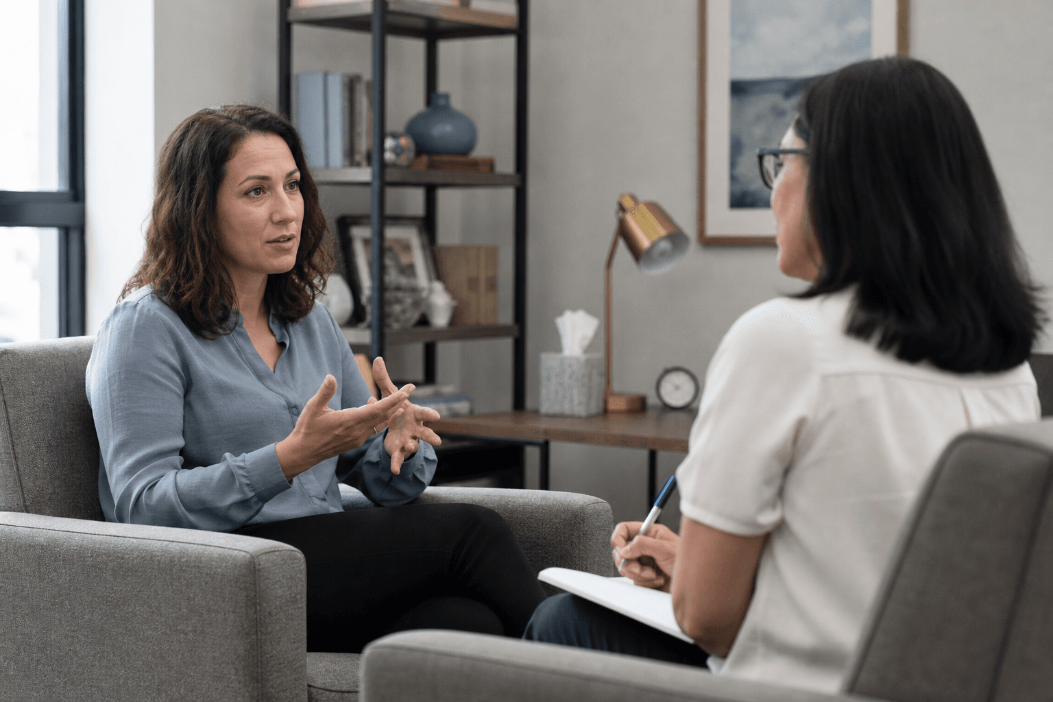 Supporting image 2 for Therapists: Hands-on service or craft moment for Therapists—authentic, not a generic stock office