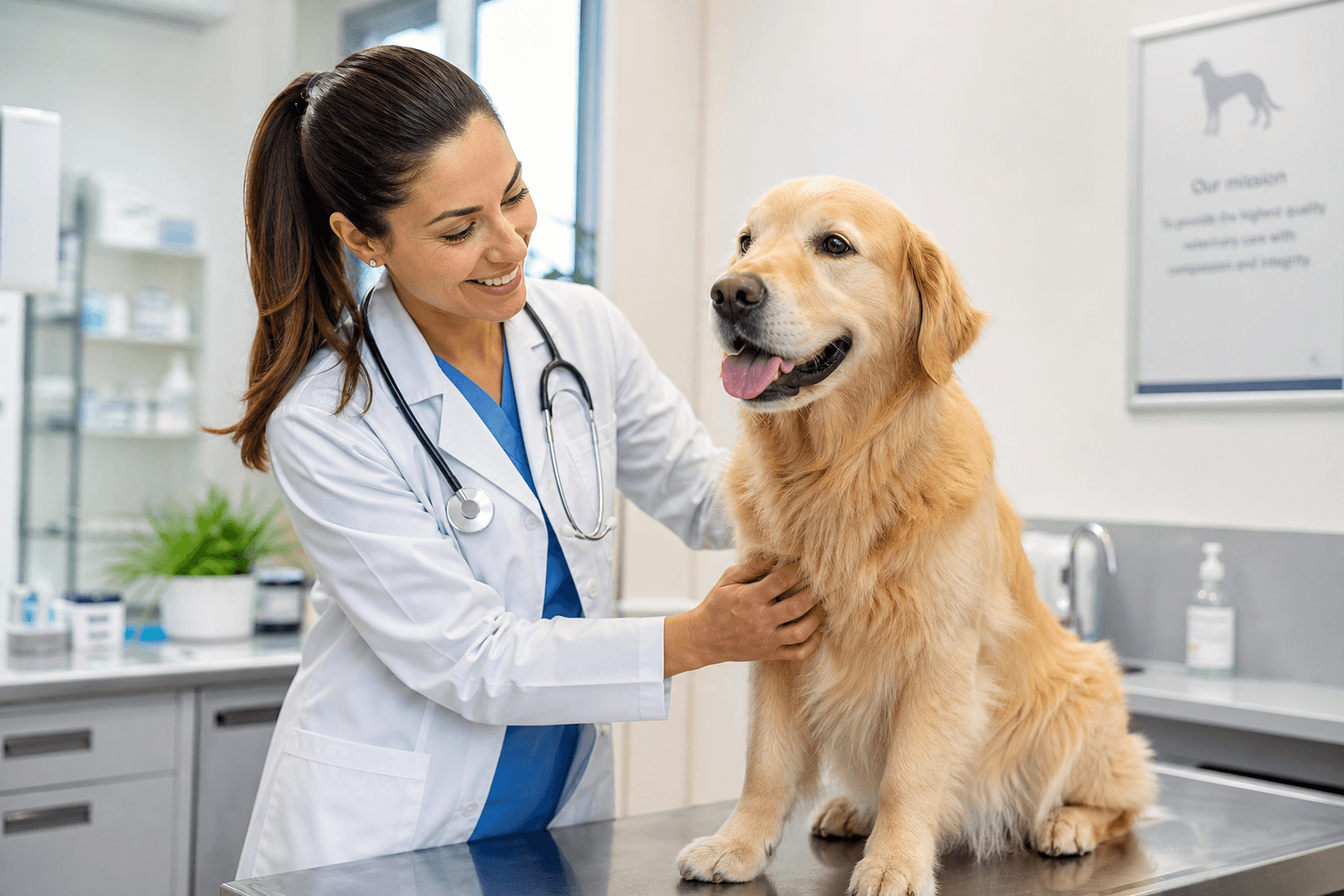 Hero photo for Veterinarians: real-world context for a portfolio or booking website