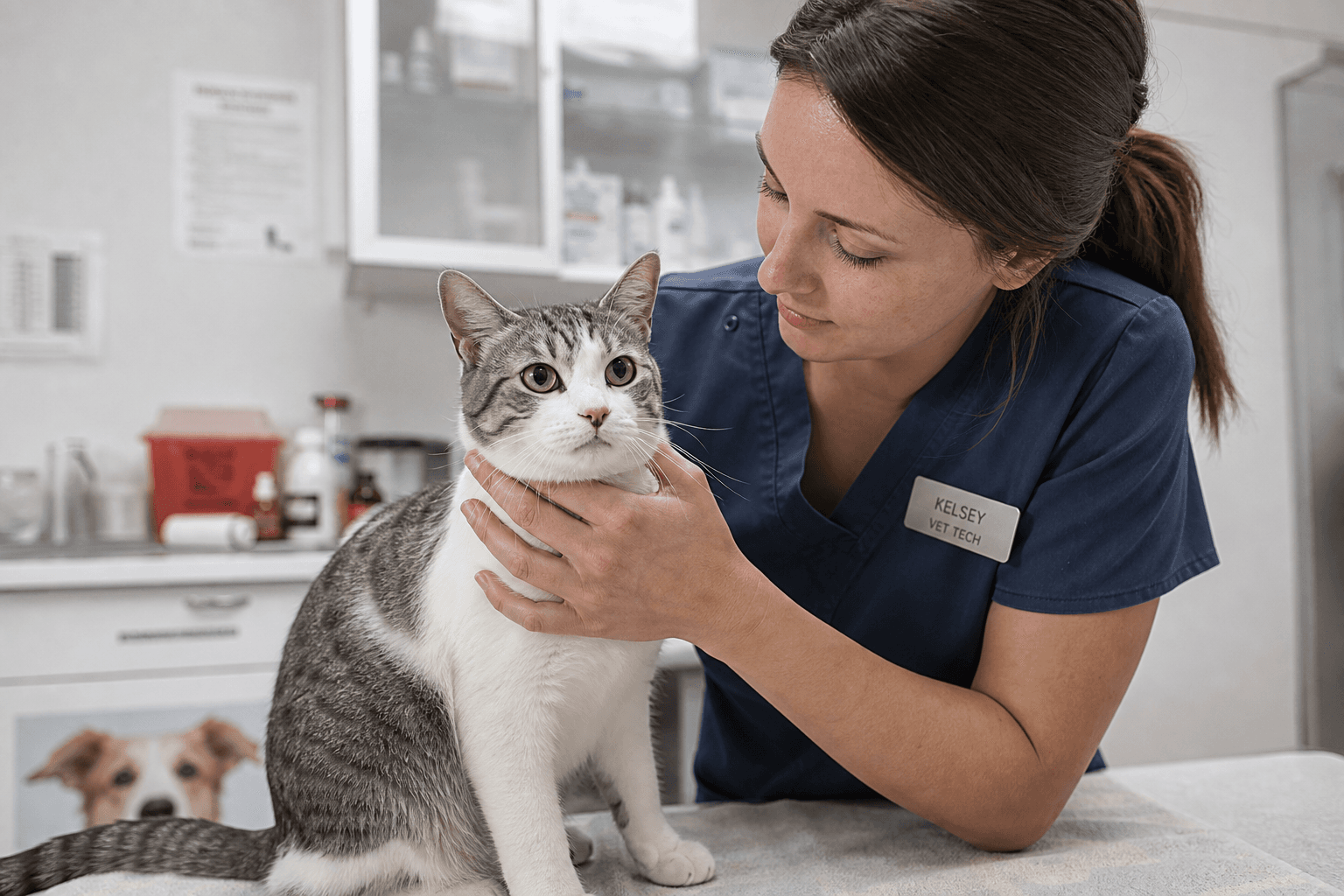Supporting image 2 for Veterinarians: Hands-on service or craft moment for Veterinarians—authentic, not a generic stock office