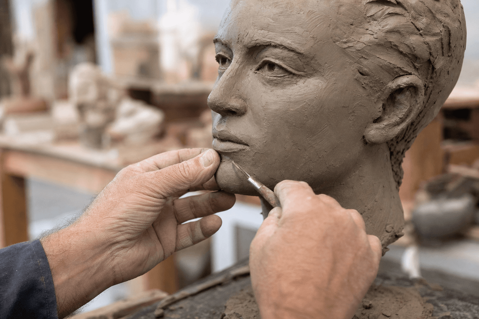 Supporting image 2 for Visual artists: Hands-on service or craft moment for Visual artists—authentic, not a generic stock office