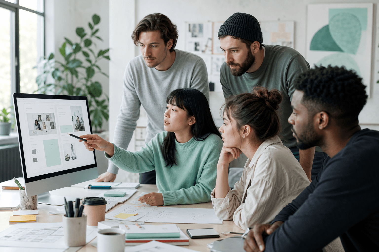 Product team collaborating on a web solution—discovery before engineering