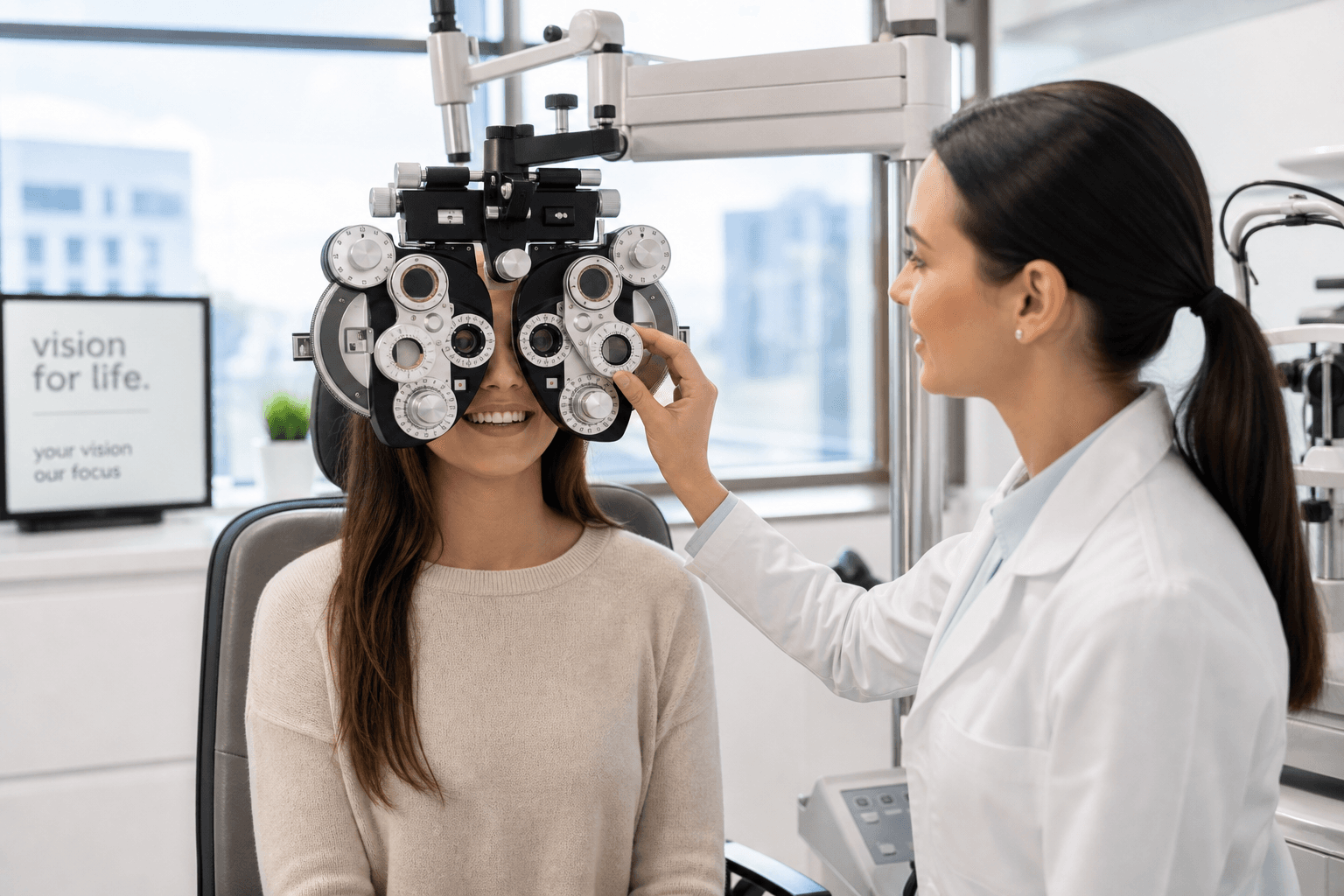 Hero photo for Optometrists: real-world context for a portfolio or booking website